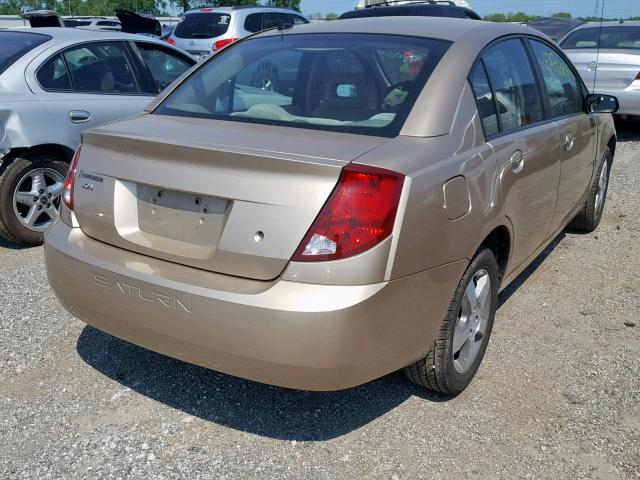 1G8AL55F76Z126747 - 2006 SATURN ION LEVEL GOLD photo 4