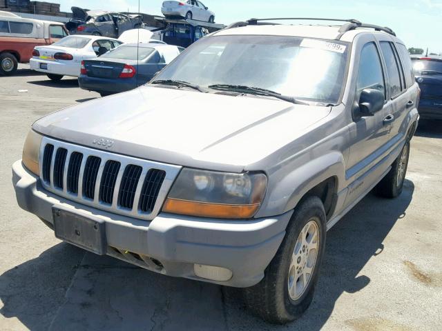 1J4GW48S0YC156599 - 2000 JEEP GRAND CHER SILVER photo 2