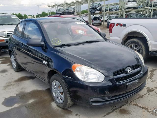 KMHCM36C88U071029 - 2008 HYUNDAI ACCENT GS BLACK photo 1