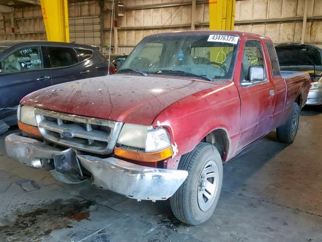 1FTYR14V8XPB31408 - 1999 FORD RANGER SUP RED photo 2