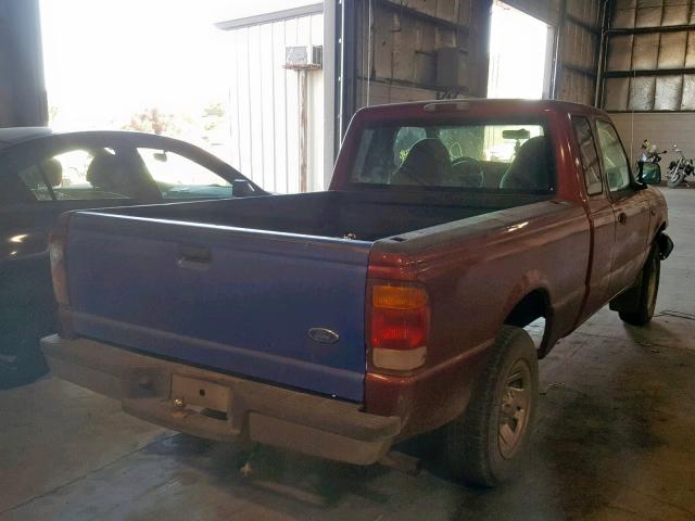 1FTYR14V8XPB31408 - 1999 FORD RANGER SUP RED photo 4