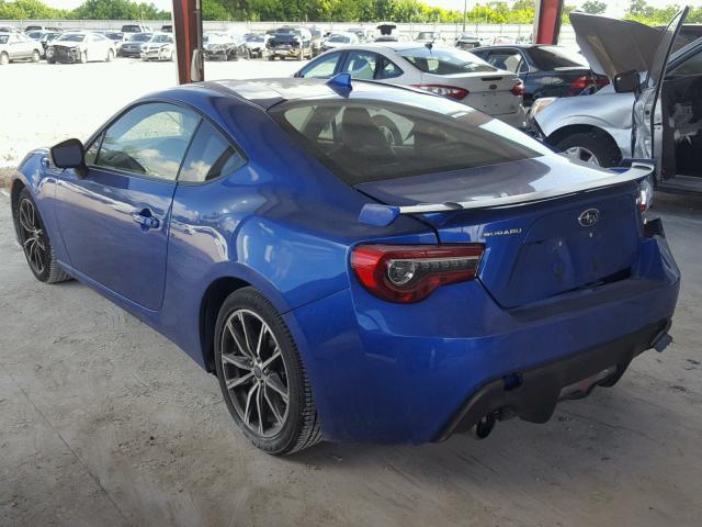 JF1ZCAC19H8603962 - 2017 SUBARU BRZ 2.0 LI BLUE photo 3