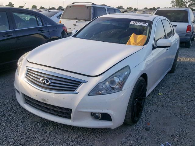 JN1CV6AP8BM505294 - 2011 INFINITI G37 BASE WHITE photo 2