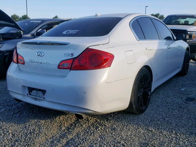 JN1CV6AP8BM505294 - 2011 INFINITI G37 BASE WHITE photo 4