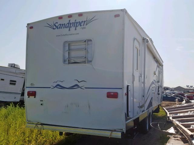 4X4FSAH254A017869 - 2004 WILDWOOD SANDPIPER WHITE photo 4