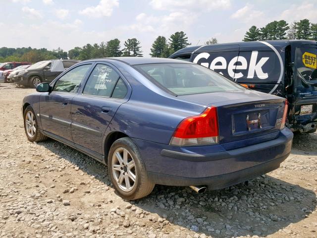 YV1RS58D512028091 - 2001 VOLVO S60 2.4T BLUE photo 3