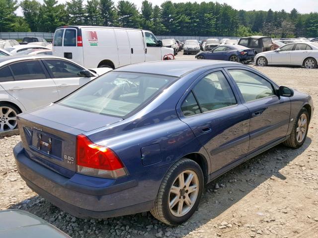 YV1RS58D512028091 - 2001 VOLVO S60 2.4T BLUE photo 4