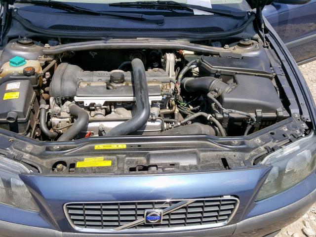 YV1RS58D512028091 - 2001 VOLVO S60 2.4T BLUE photo 7