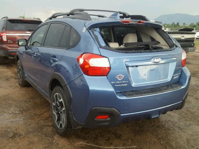 JF2GPAKCXHH268205 - 2017 SUBARU CROSSTREK BLUE photo 3