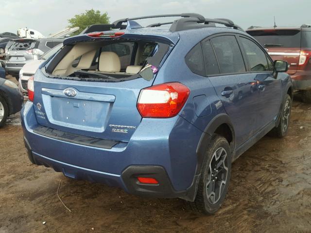 JF2GPAKCXHH268205 - 2017 SUBARU CROSSTREK BLUE photo 4