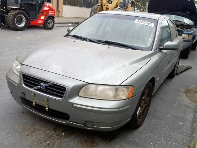 YV1RS592762523199 - 2006 VOLVO S60 2.5T GREEN photo 2