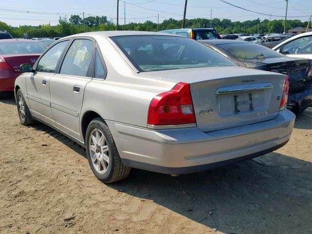 YV1TS59H441370911 - 2004 VOLVO S80 2.5T SILVER photo 3