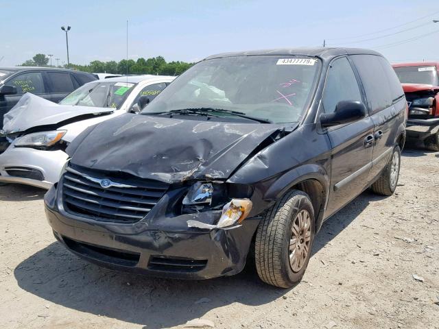 1C4GP45R65B135827 - 2005 CHRYSLER TOWN & COU BLACK photo 2