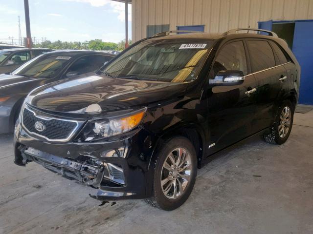 5XYKWDA26DG330501 - 2013 KIA SORENTO SX BLACK photo 2