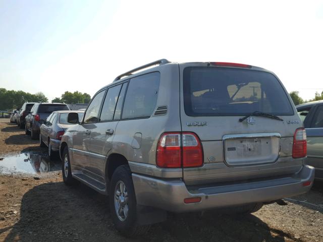 JTJHT00W713507635 - 2001 LEXUS LX 470 GOLD photo 3