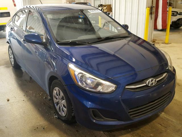 KMHCT4AE3GU037886 - 2016 HYUNDAI ACCENT SE BLUE photo 1