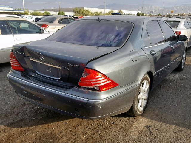 WDBNG84J16A464404 - 2006 MERCEDES-BENZ S 500 4MAT GRAY photo 4