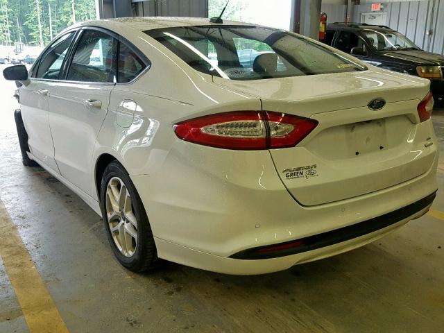 3FA6P0HD2GR394100 - 2016 FORD FUSION SE WHITE photo 3