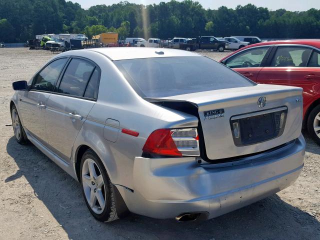 19UUA66206A040299 - 2006 ACURA 3.2TL SILVER photo 3