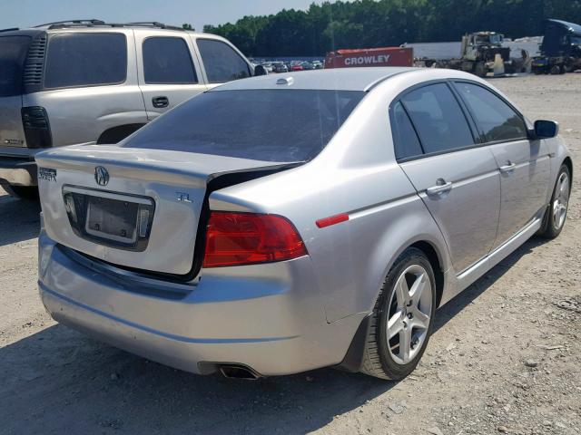 19UUA66206A040299 - 2006 ACURA 3.2TL SILVER photo 4