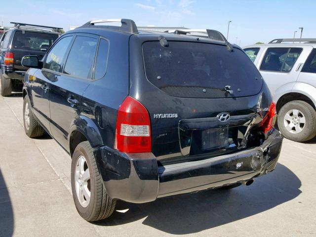 KM8JM12B35U067247 - 2005 HYUNDAI TUCSON GL BLACK photo 3