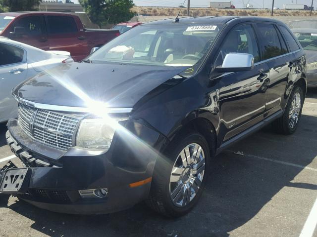 2LMDU68C58BJ40045 - 2008 LINCOLN MKX BLUE photo 2