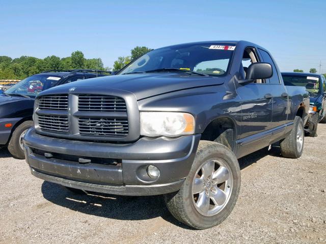 1D7HU18D75S181202 - 2005 DODGE RAM 1500 S GRAY photo 2