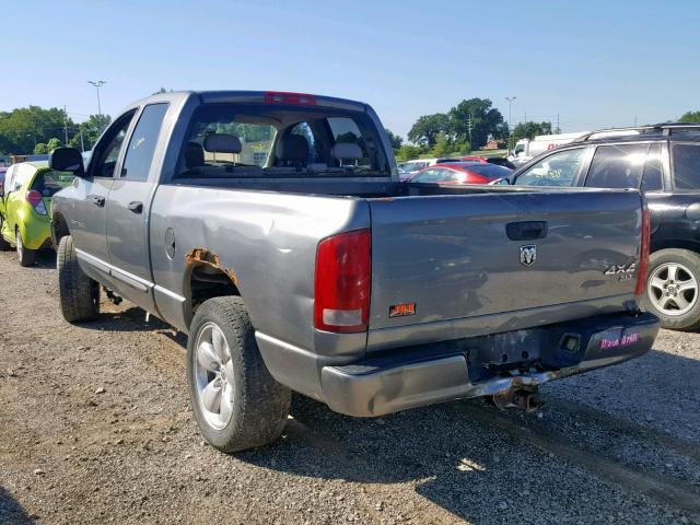 1D7HU18D75S181202 - 2005 DODGE RAM 1500 S GRAY photo 3