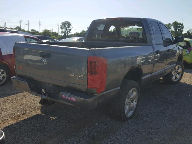 1D7HU18D75S181202 - 2005 DODGE RAM 1500 S GRAY photo 4