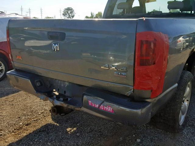 1D7HU18D75S181202 - 2005 DODGE RAM 1500 S GRAY photo 9