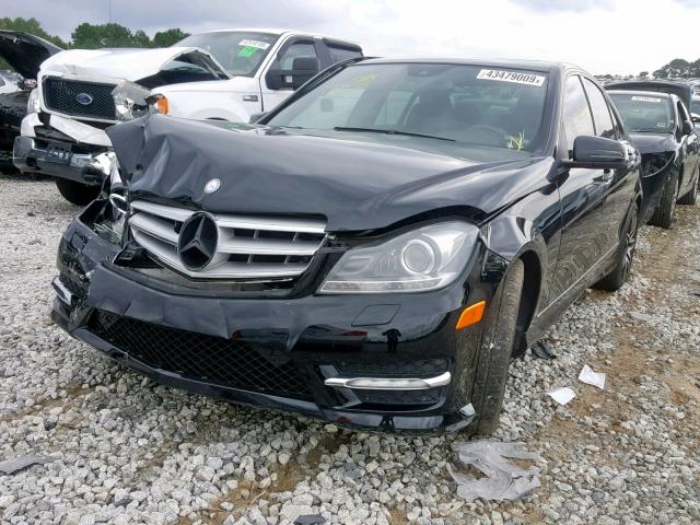 WDDGF4HB2DR262314 - 2013 MERCEDES-BENZ C 250 BLACK photo 2