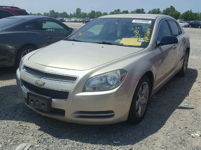 1G1ZG57B694104997 - 2009 CHEVROLET MALIBU LS BEIGE photo 2