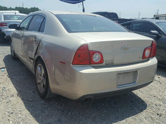1G1ZG57B694104997 - 2009 CHEVROLET MALIBU LS BEIGE photo 3