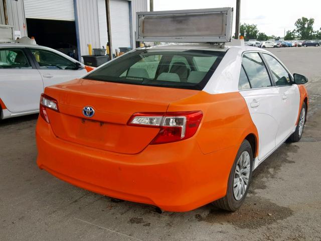 4T1BD1FK1CU016793 - 2012 TOYOTA CAMRY HYBR TWO TONE photo 4