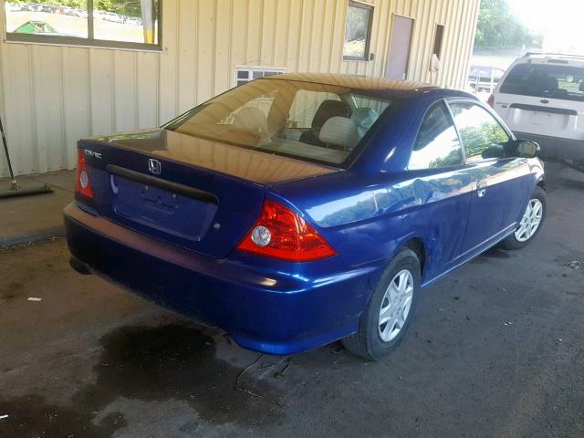 1HGEM22125L066617 - 2005 HONDA CIVIC DX V BLUE photo 4