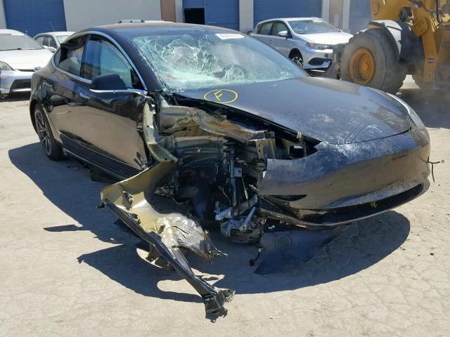 5YJ3E1EB3KF209185 - 2019 TESLA MODEL 3 BLACK photo 1