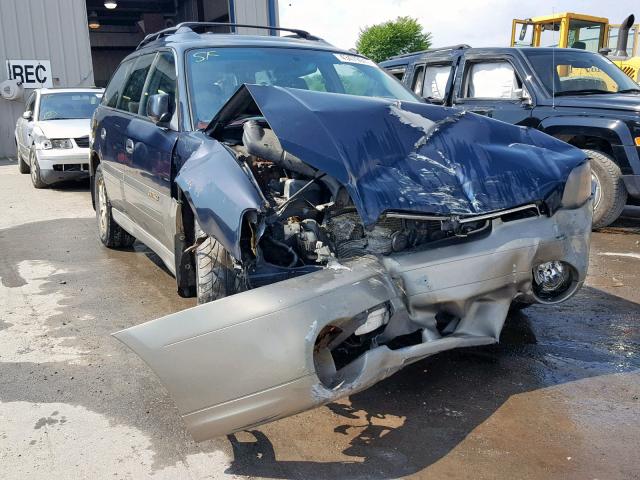 4S3BH675717629897 - 2001 SUBARU LEGACY OUT BLUE photo 1