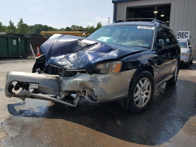 4S3BH675717629897 - 2001 SUBARU LEGACY OUT BLUE photo 2