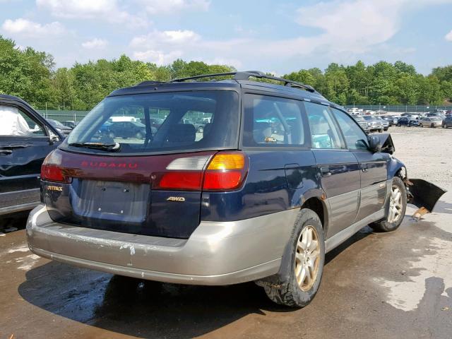 4S3BH675717629897 - 2001 SUBARU LEGACY OUT BLUE photo 4