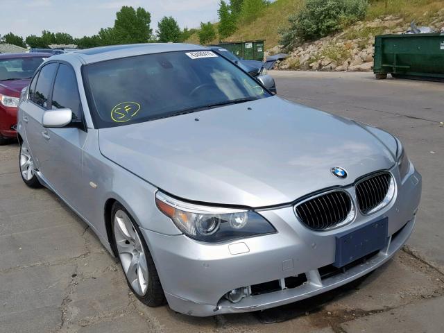 WBANB53587CP08796 - 2007 BMW 550 I SILVER photo 1