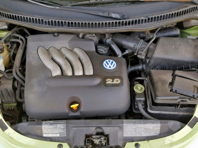 3VWCC21C8YM413475 - 2000 VOLKSWAGEN NEW BEETLE მწვანე ფოტო 7