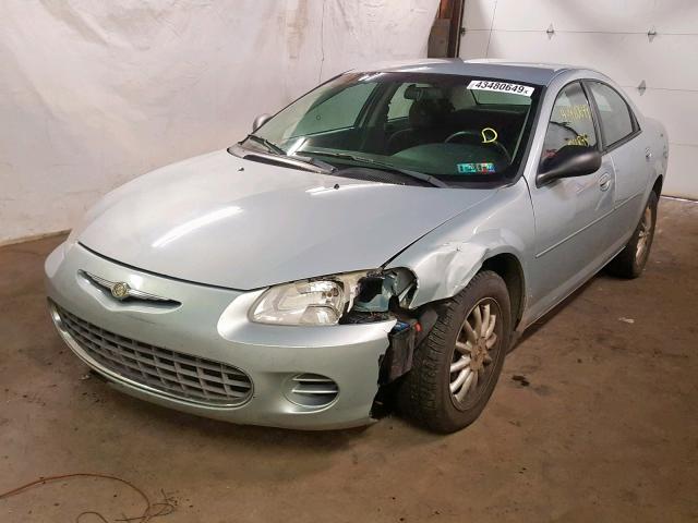 1C3EL46XX3N597128 - 2003 CHRYSLER SEBRING LX BLUE photo 2