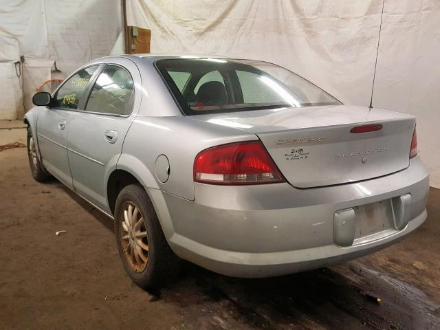 1C3EL46XX3N597128 - 2003 CHRYSLER SEBRING LX BLUE photo 3