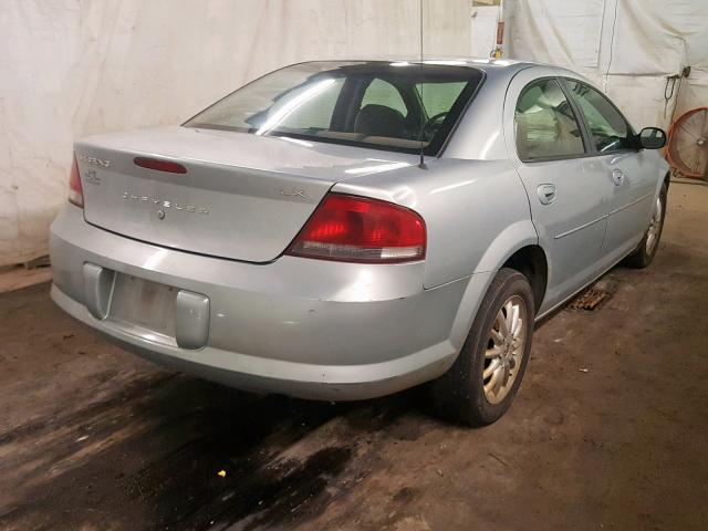 1C3EL46XX3N597128 - 2003 CHRYSLER SEBRING LX BLUE photo 4