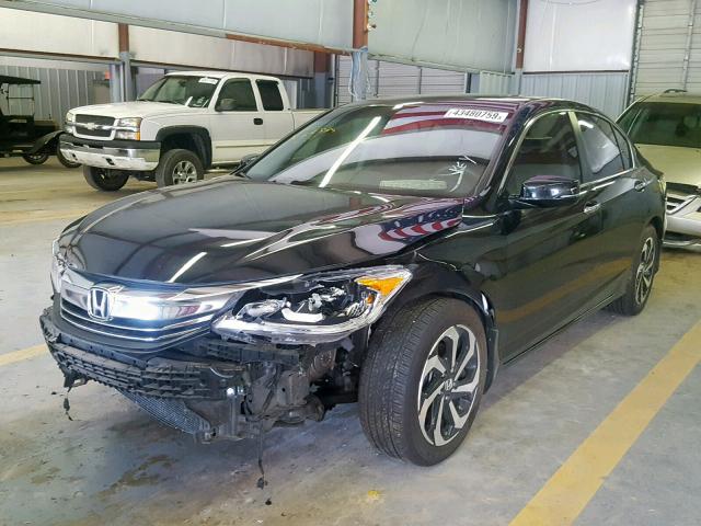 1HGCR2F81HA239348 - 2017 HONDA ACCORD EXL BLACK photo 2