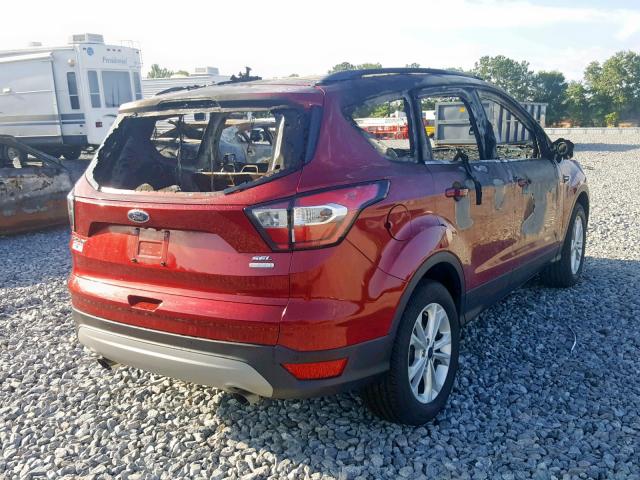1FMCU0HD5JUD14080 - 2018 FORD ESCAPE SEL RED photo 4