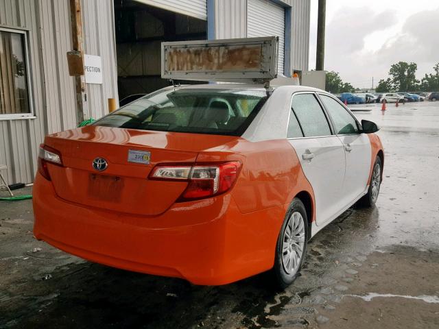 4T1BD1FK0CU055469 - 2012 TOYOTA CAMRY HYBR TWO TONE photo 4