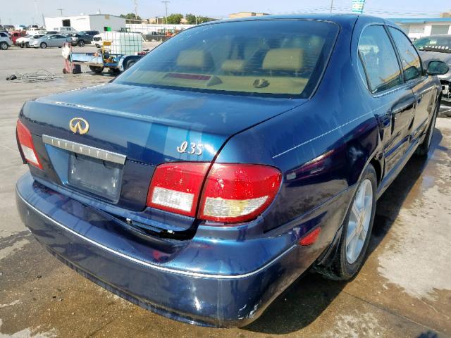 JNKDA31A74T204384 - 2004 INFINITI I35 BLUE photo 4