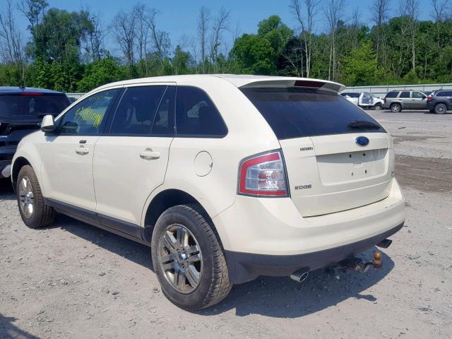 2FMDK48C37BB67460 - 2007 FORD EDGE SEL WHITE photo 3