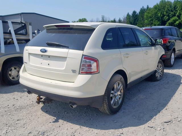 2FMDK48C37BB67460 - 2007 FORD EDGE SEL WHITE photo 4